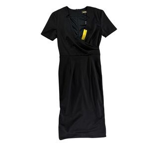 Alexia Admor Elegant V Neck Black Dress NWT